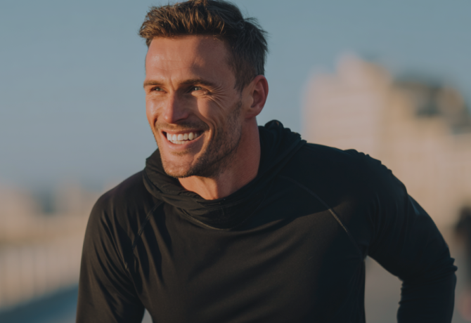A young man with an athletic, attractive build