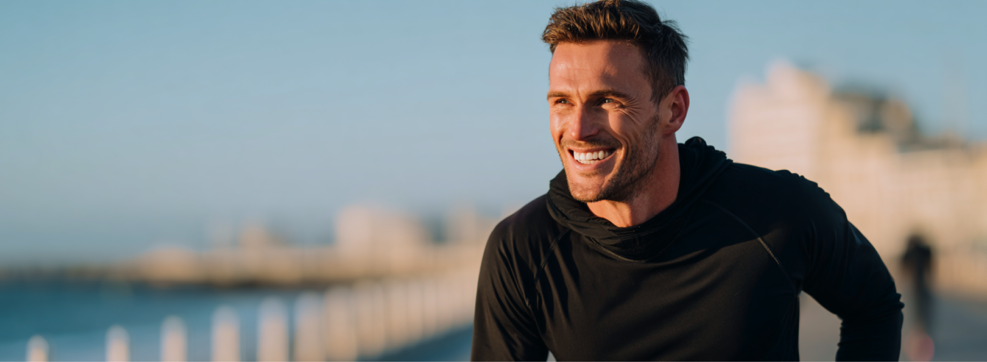 A young man with an athletic, attractive appearance